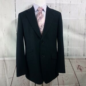 Pacific Custom Tailors 41R Black Suit Blazer Sport